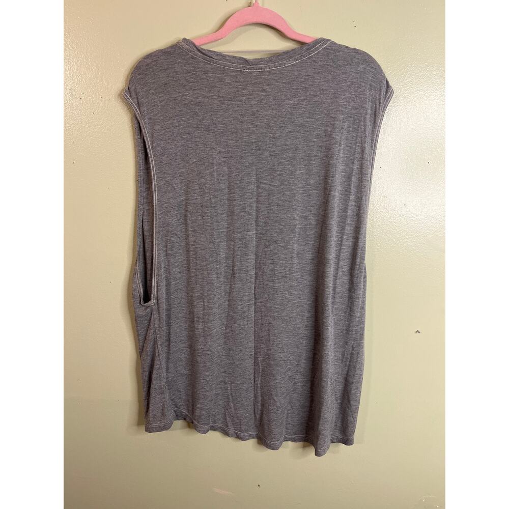 Free People We The Free "The It" Gray Muscle Tank Top, size large - Picture 4 of 8